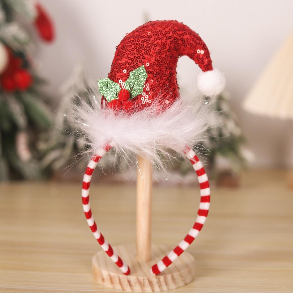 Shiny Christmas Hat Hair Hoop Elk Legs Deer Antler Hairband Christmas Headband Family Matching