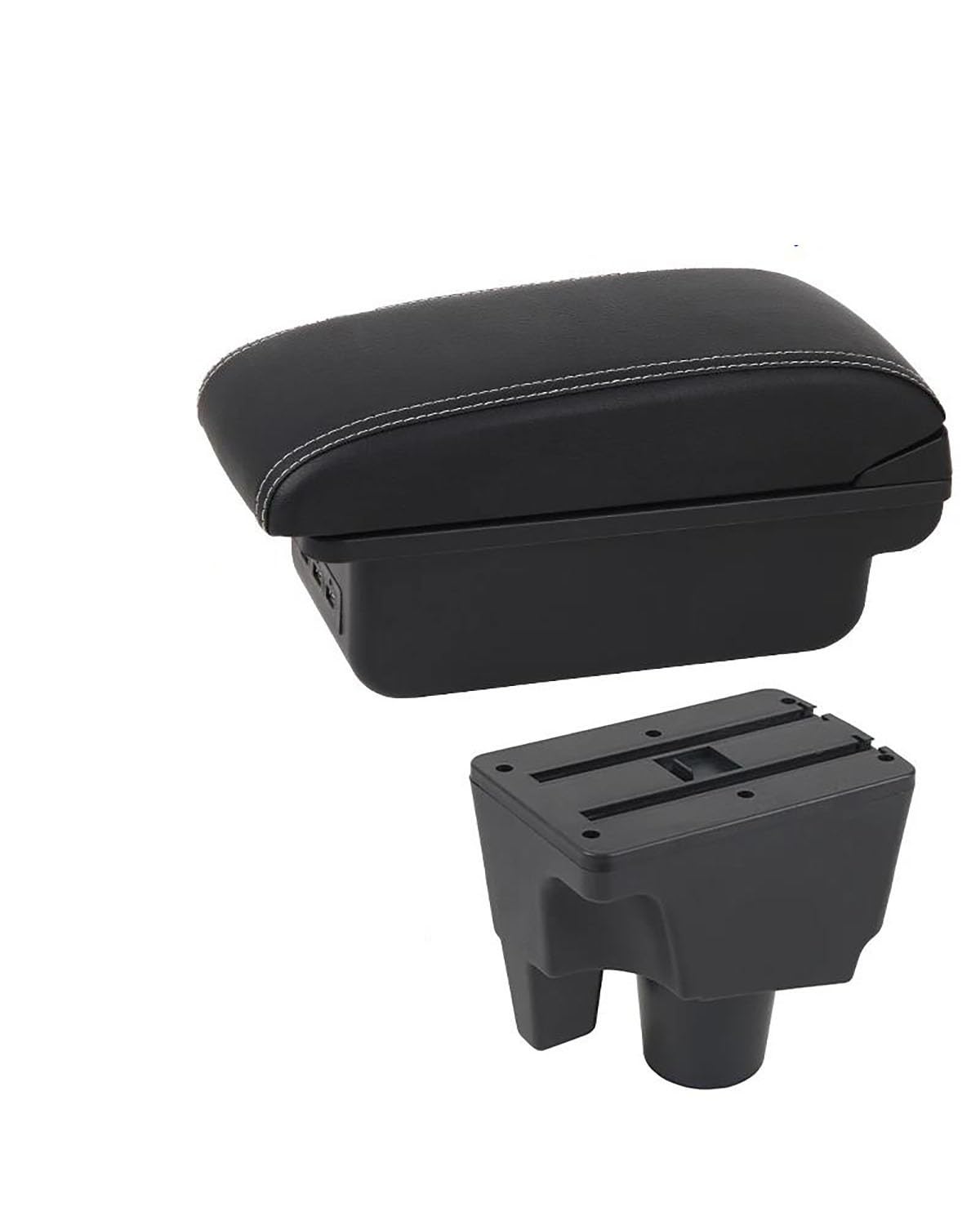 

Car Armrest Aqua for Toyota 2011 2012 2013 2014 2015 2016 2017 2018 2019 B3 White line 3 USB