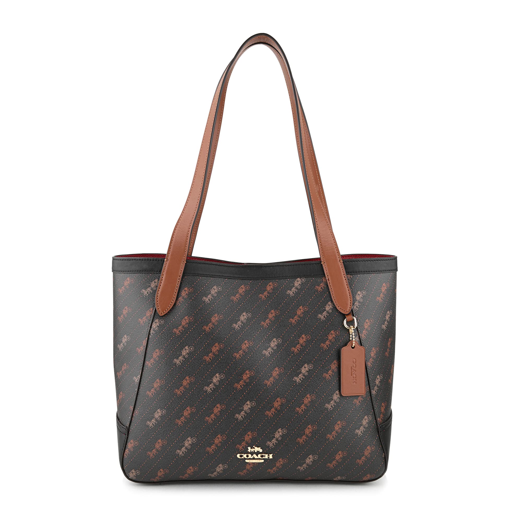 

OUTLET Tote Bag C4061 IMBLK Horse and Carriage Dot Print Black [Coach] Black/Gold [Item]