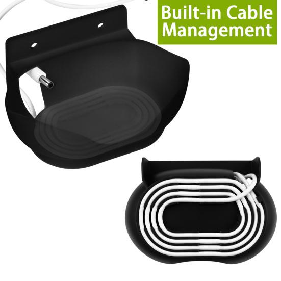 Speaker Bracket Wall-mounted Built-in Cable Manager Mini Sound Box Support Stand Holder for Google Nest Audio