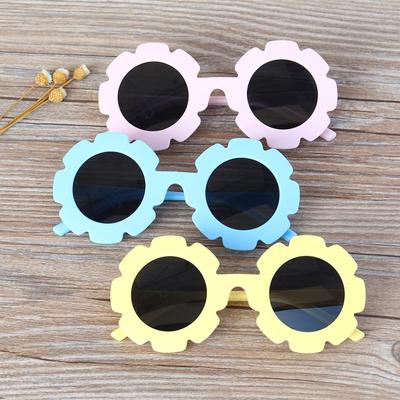 Children'S Cartoon Sunglasses Frame Matte Cute Boys And Girls Baby Flower Glasses Uv400 Sunglasses