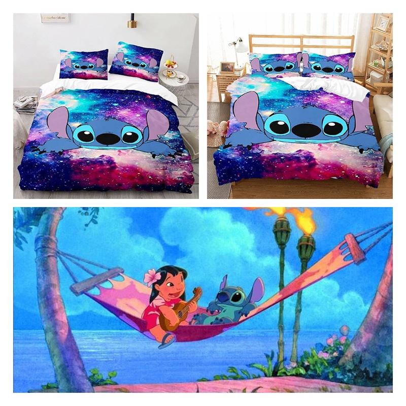Adorable 3d Lilo Stitch Cartoon Bedding Set For Your Little One's Bedroom