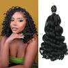 Italienische Curl Häkelhaar 12 Zoll für Frauen Synthetische Kurze Boho Zöpfe Haarverlängerungen Tief Lockige Flechtfrisur Haare
