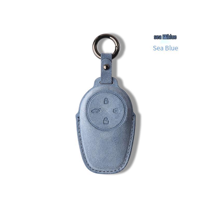 NIO ET5/ET7/ES6/ES8/EC6 Hochwertiges Wildleder Schlüsseletui - Unisex Auto Schutzschale Hülle