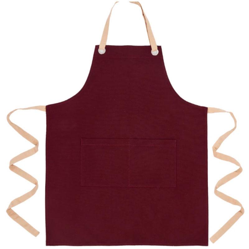 Cotton Canvas Waterproof Apron for Men & Women - Ideal for Commercial Kitchens
