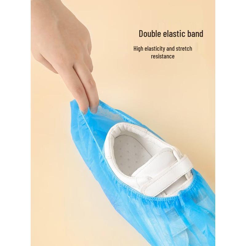 MARYYA Thickened Disposable Non-woven Shoe Covers, 80-count