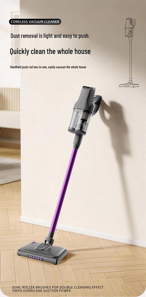 High-Power Wireless Handheld Vacuum for Pets, 3600mAh, 24V