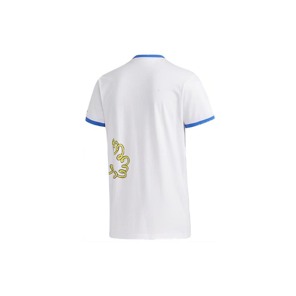 adidas Neo Donald Duck Rundhals Sport T-Shirt Herren Tops Weiß GJ5631