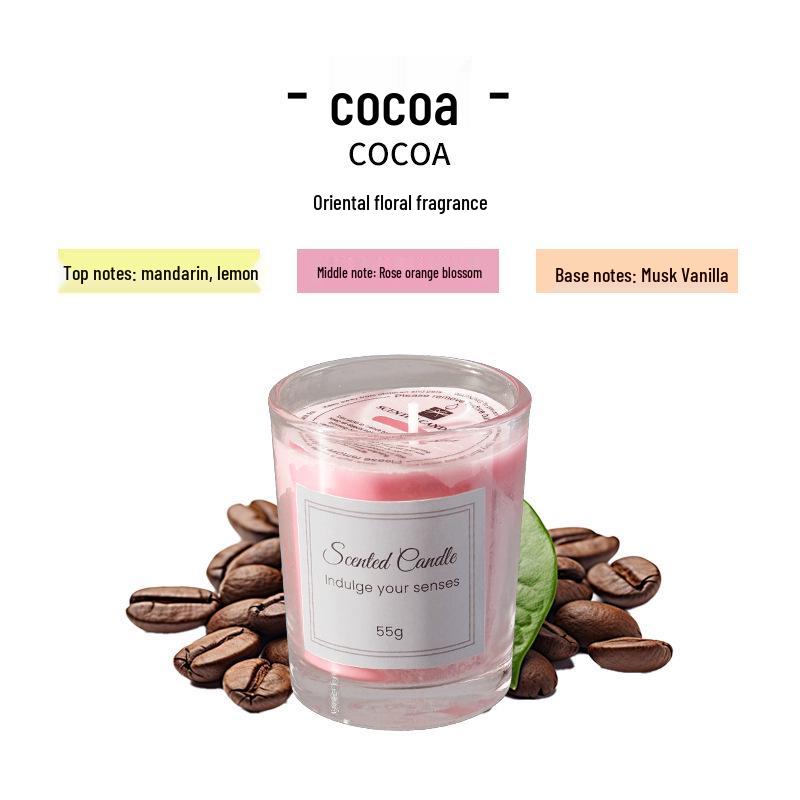 Soy Wax Creative Aromatherapy Candle in Transparent Glass Jar - 12 Scents