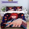 3pcs Duvet Cover Set (1*Duvet Cover + 2*Pillowcase, Without Core), Makima Chainsaw Man Print Bedding Set, Bedroom Decor, All‑Season, Birthday Gift