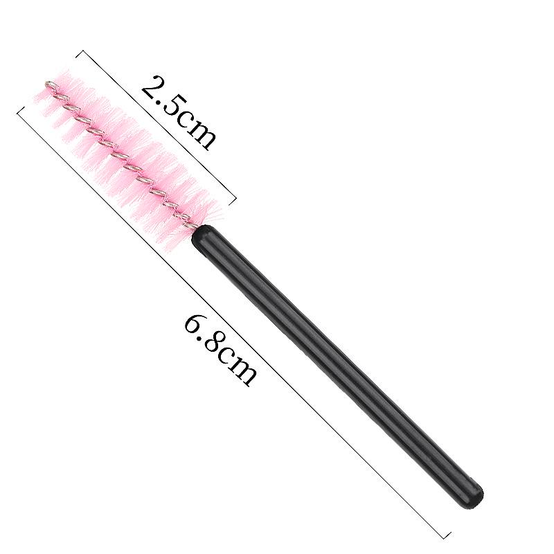 Disposable Short-Handle Eyelash & Brow Brushes - Pack of 50, Portable Mini Makeup Tool