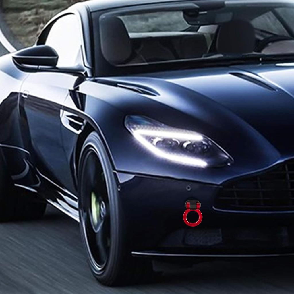 TOMALL Tow Hook Kit Red Car Decorations Sticker Car Decor Bumper For Auto Exterior Accessories (ONLY Decoration)