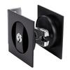 Pocket Door Lock Hardware Set with Indicator Key Privacy Latch for Standard Door 1.37 to 2.3 Inch Thick Matte Black