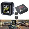 Motorrad Reifendrucküberwachung Digitalanzeige 2 Rad Reifen Externer Sensor Motorrad TMPS Drahtloser Reifendruckdetektor