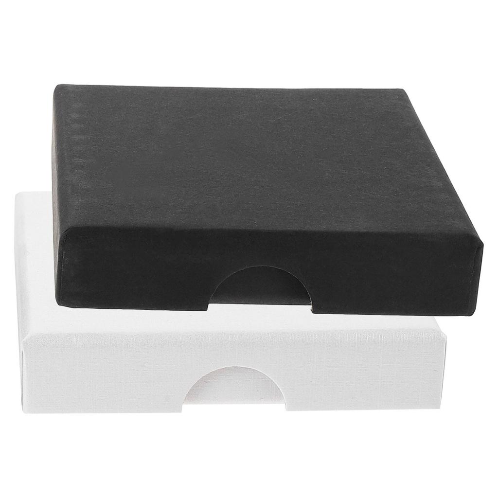 2Pcs Jewelry Storage Organizer Small Jewelry Box Paper Keepsake Case Lined Bracelet Earrings Necklace Protector Travel Gift