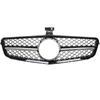 Mercedes C-Class W204 2019-2023 Grille Between Headlights PIANO BLACK & CHROME