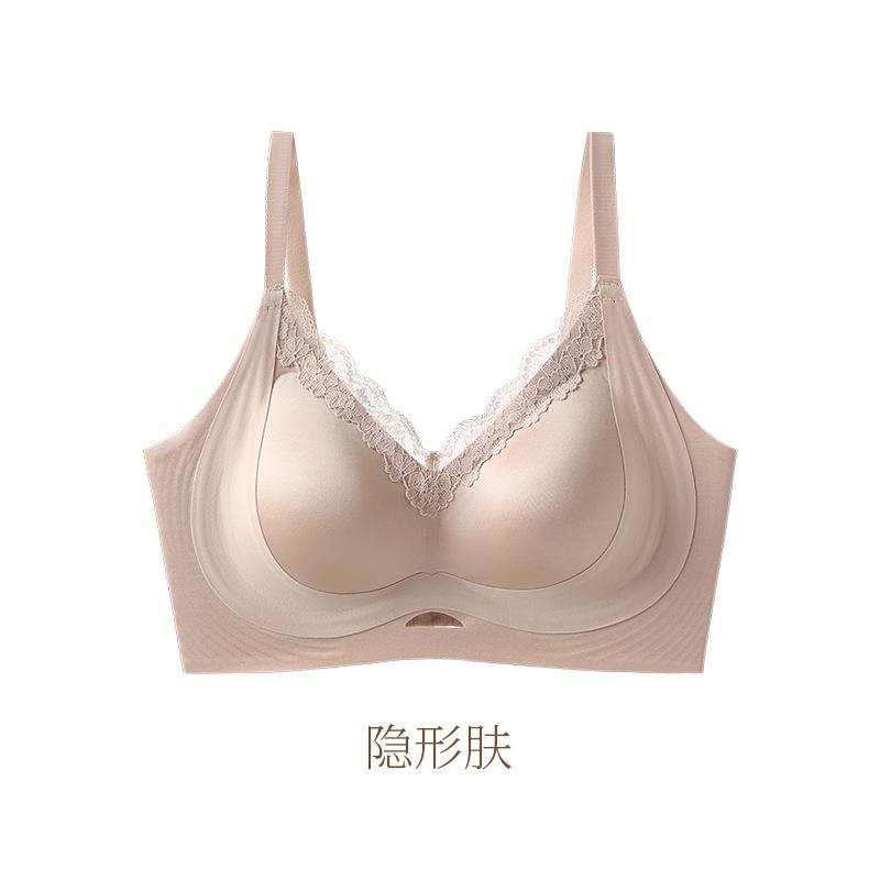 

Premium sense satin non-marking gathering, lifting and closing sub-breasts, anti-three-dimensional cup sagging bra, no steel ring bra 2XL