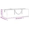 VidaXL Storage Bag for Garden Cushions Black 135x40x55 Cm PE 319345