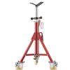 Pipe Stand, Pipe Jack Stand, V Head Pipe Stand Adjustable Height 28-52 Inch, Pipe Jack Stands with Casters 882 LB, Folding Portable Pipe Stands 1/8 To