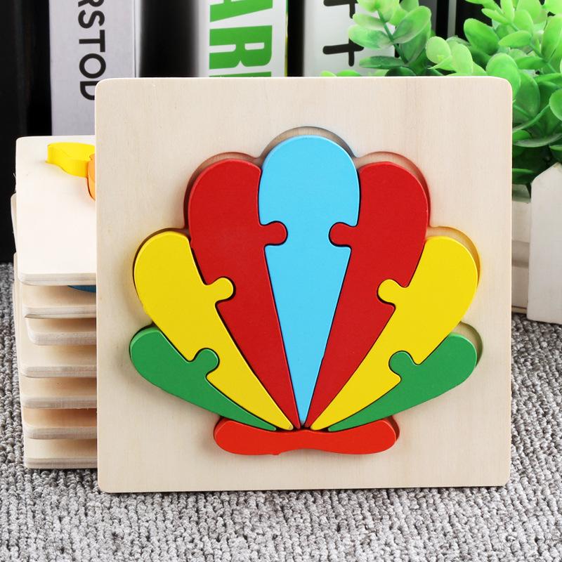 Children's 3D Wooden Animal Puzzle - Educational Building Blocks for Early Learning