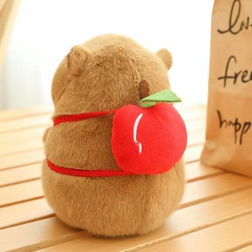 Capibara doll back turtle bag capybara doll throw pillow snot capybara plush toy