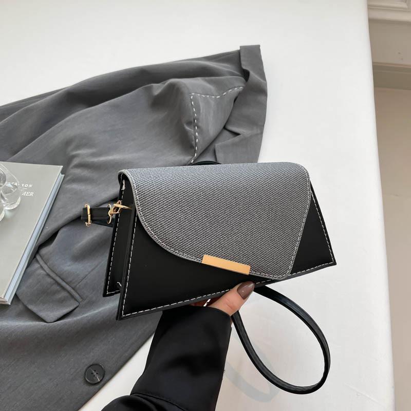Neue Splicing vielseitige Umhängetasche 2025 Frühling neue Handgepäck kleine quadratische Tasche lässige Kontrasttasche Damen