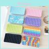 Colorful Push Pop It Bubbles Simple Dimple Stationary Bag Sensory Pencil Case For Stress Relief