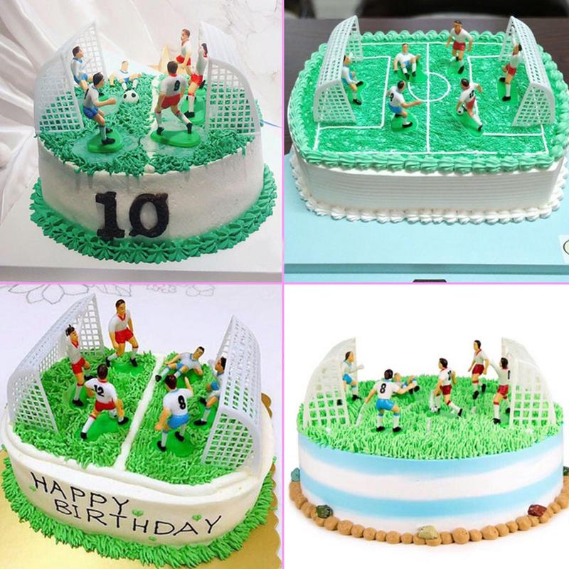 Decorazioni per Torta Giocatore di Calcio Pallone Giocatore Cake Toppers Decorazioni per Torta Festa a Tema Calcio Forniture per Feste Decorazione Cake Topper