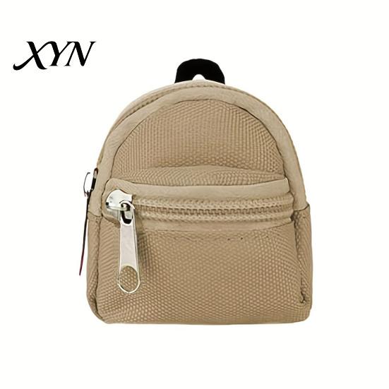 Compact Earphone Case Mini Backpack Coin Purse, Scratch Resistant Zippered Compartment Keychain Pouch Bag, Waterproof Oxford Cloth Decorative Bag