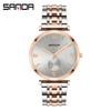 Sanda Waterproof Quartz Watches: Fashionable Unisex Casual and Commuting Couple's Wristwatches