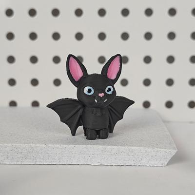 Mini Murciélago Colgante Figurilla Impreso en 3D Estatua Pequeña de Murciélago Decoración Colgante Adorno para Fiesta de Halloween Espeluznante Murciélago Negro