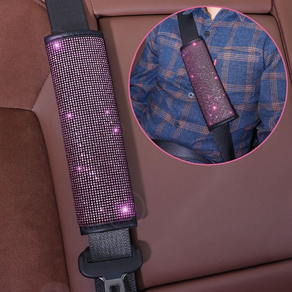 Rhinestone Bling Car Interior Accessories Set Steering Wheel Protective Case  Car Protection