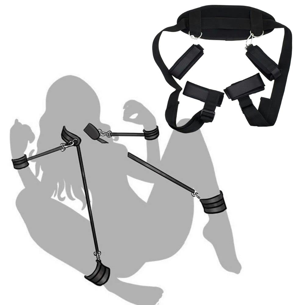 leg spread SM belt SM goods Bondage Cosplay Slave Restraints Handcuffs Legcuffs Adult toys Play Extreme Cheap Popular SM Women SM [MONEON] M-shaped