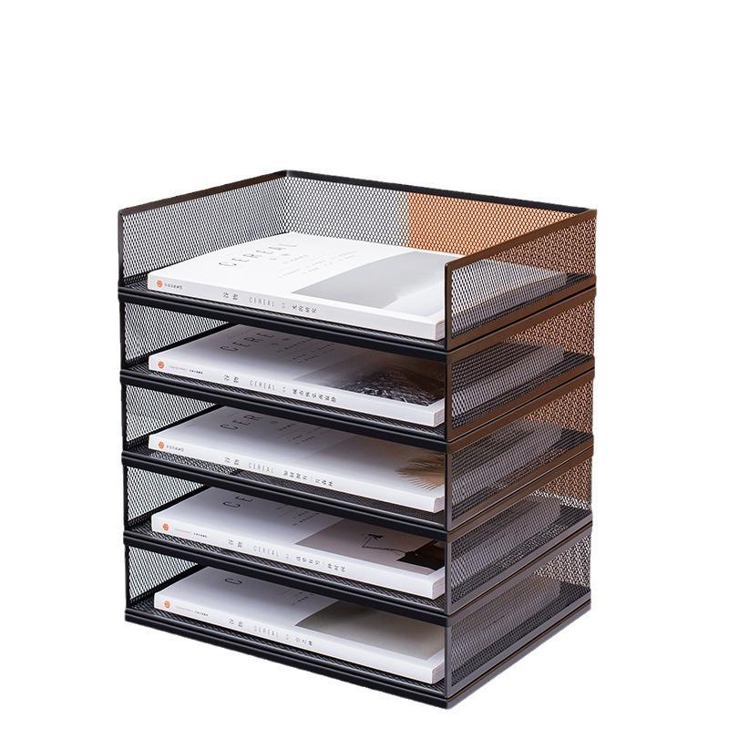 A3A4 Metal File Holder & Multi-layer Office Storage Rack
