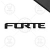 1PCS Metal Letter For Forte 3D Emblem Car Rear Trunk Decals Badge Auto Accessories Styling