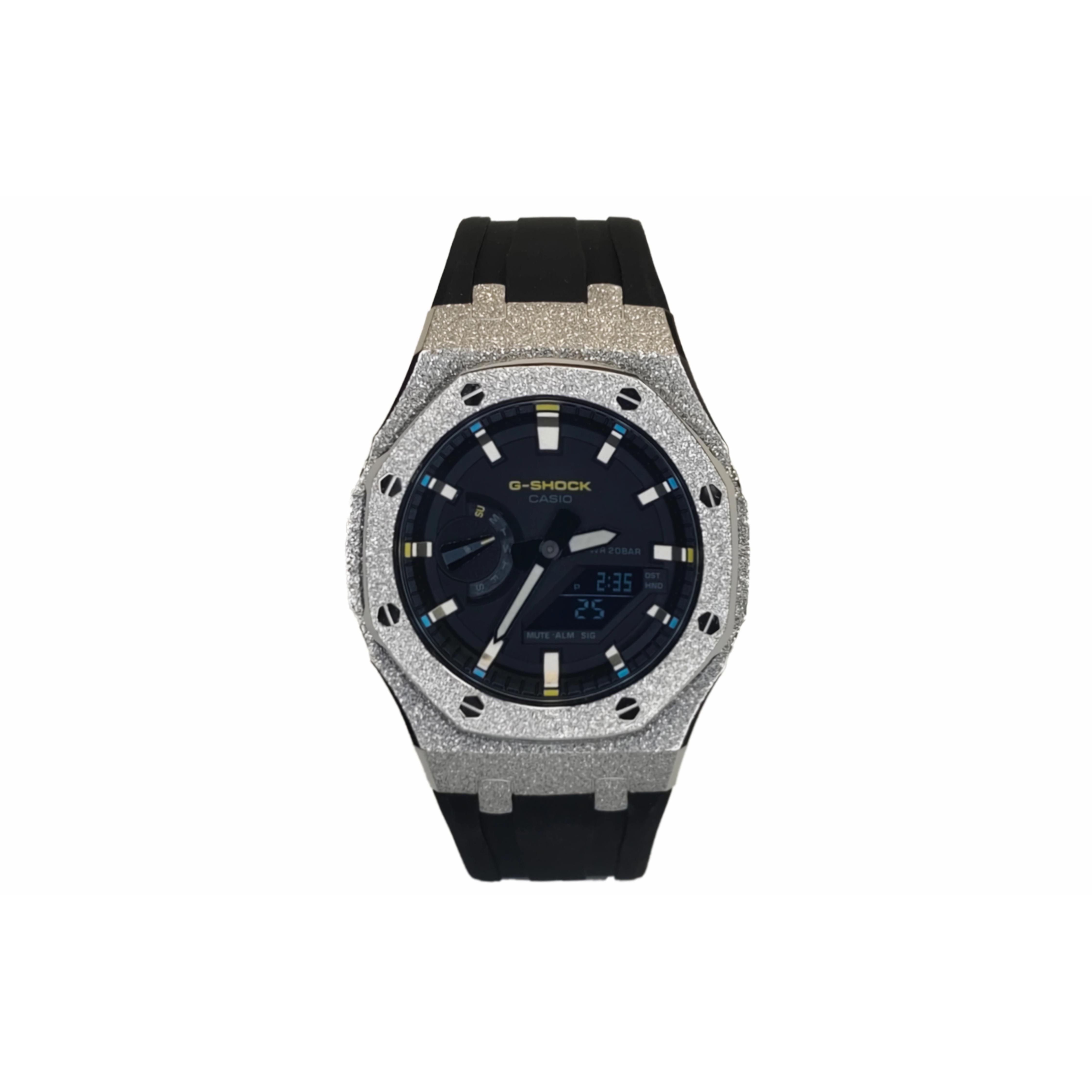 CASIO Men 44mm Black Watch GA-2100FR-3A(Watch3--