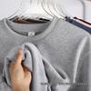 Unisex 420G Extra Thick Hua Cotton Silver Fox Fleece Crew Neck Sweatshirt - Warm Base Layer Top for Autumn and Winter