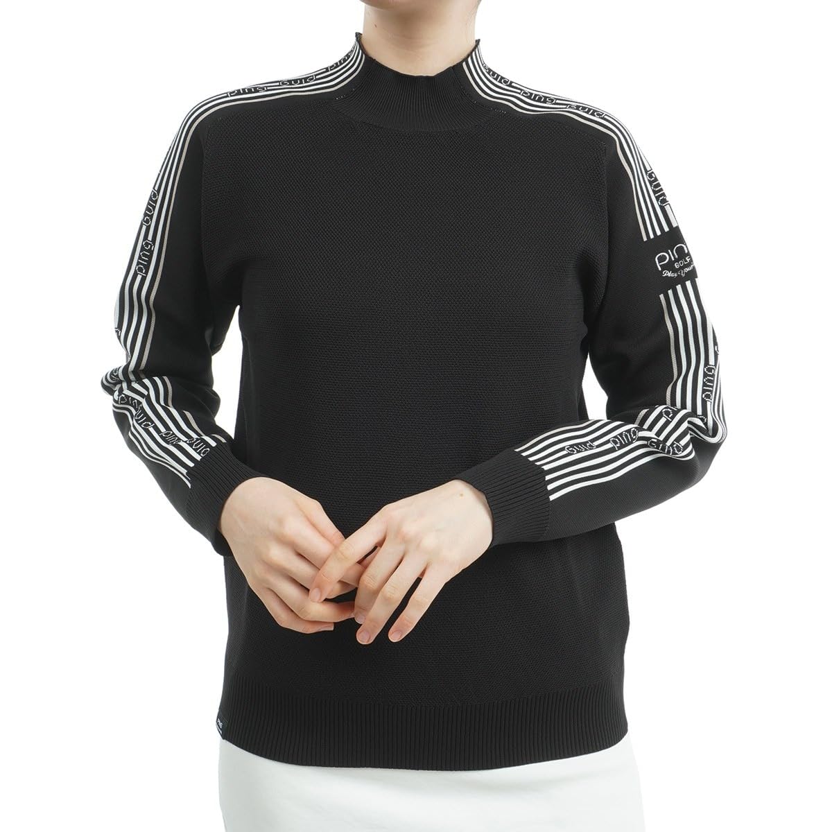 

High Neck Knit Compatible Golf L [Pin Apparel] Women s (Sideline/Set-up Item) / / 622-4275800 010_Black