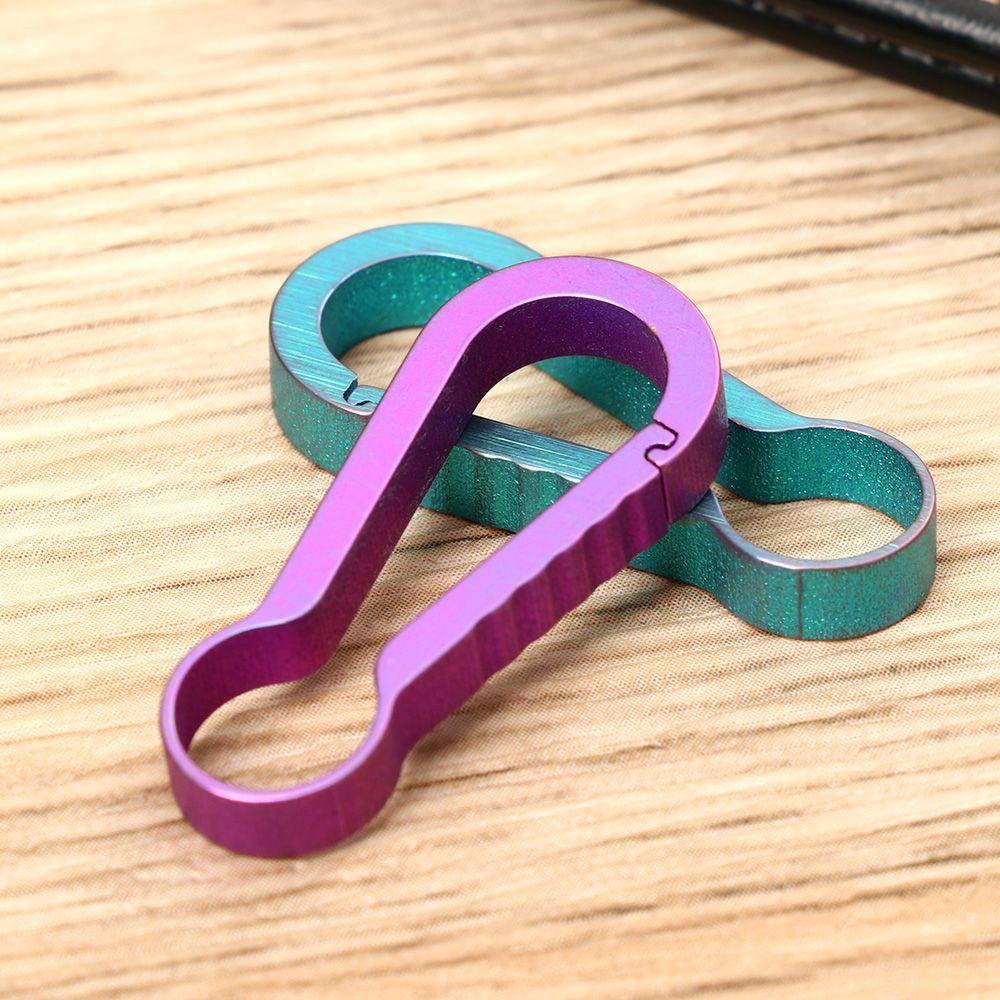 Mini Creative Durable Loading Small Large Buckle Hanging Buckles Titanium Keychain Backpack Buckle