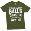 Herren Lustiges Golf-T-Shirt Golfspieler Doppeldeutig Humorvolle Sport-T-Shirts