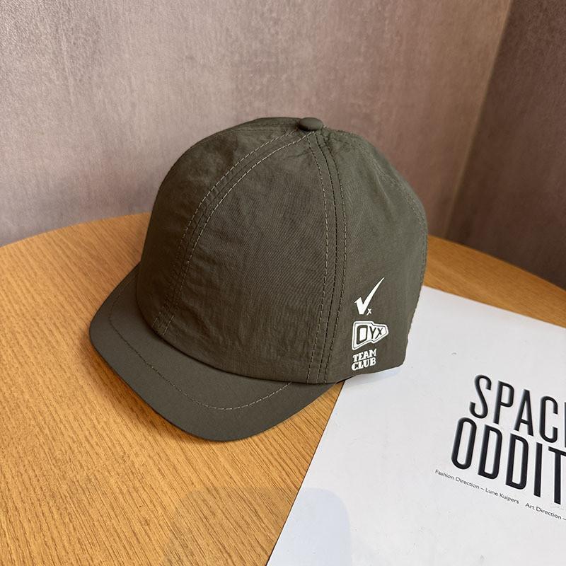 Baseball Cap Summer Speed Dry Short Brim With Letter Print For Outdoor Hiking And Camping