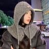 Scarf one-piece hat women's autumn and winter new balaclava wool hat warm scarf integrated knitted hat