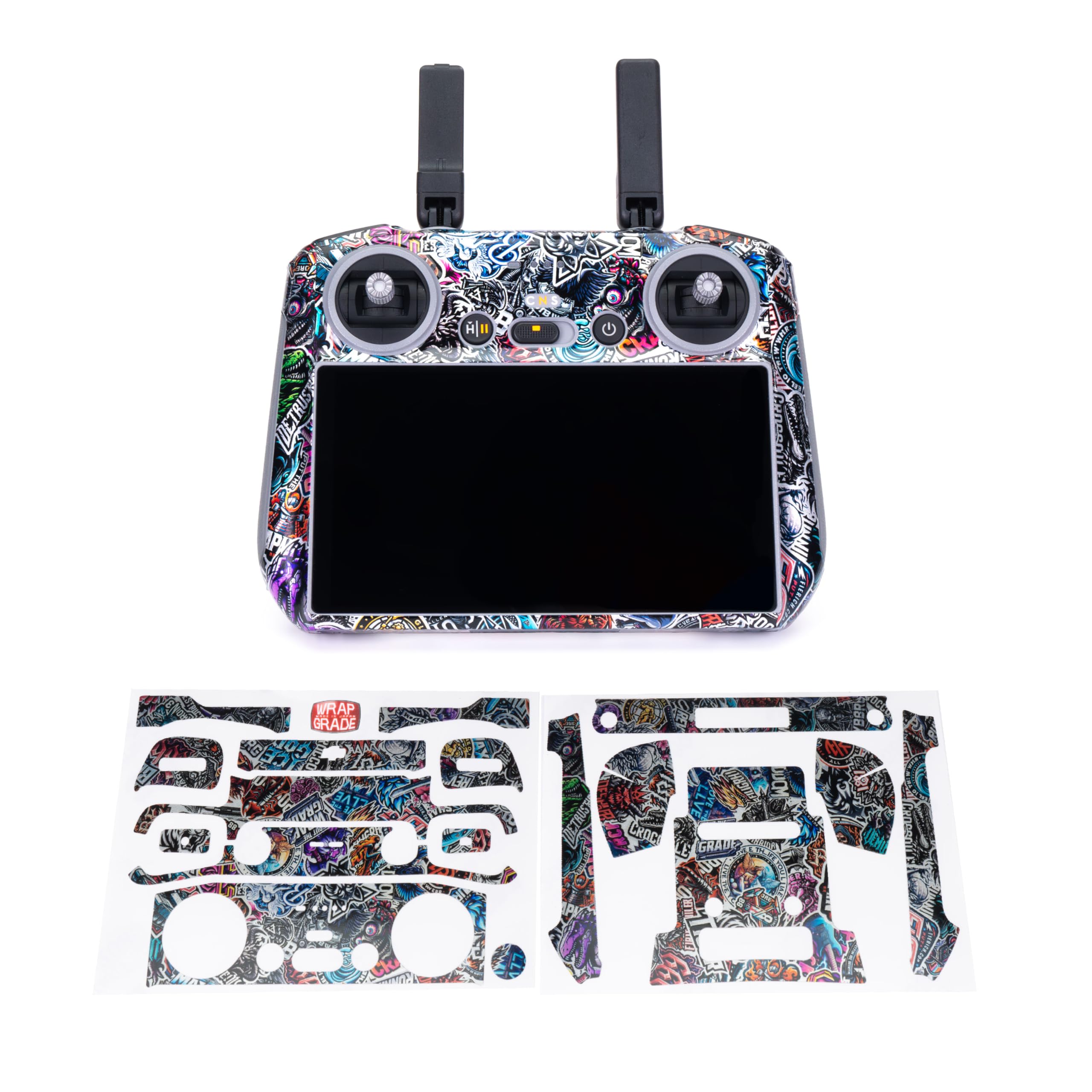 

WRAPGRADE for DJI RC 2 skin sticker sticker (metal bomb)
