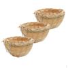 3pcs Bamboo Canary Nest Finch Breeding Nesting Hanging Onto Cage