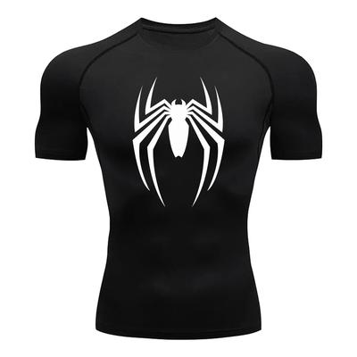 Bedrucktes Fitness-Shirt Modisches Laufen Outdoor Joggen Atmungsaktiv Sport Kurzarm Schnelltrocknend Trainings-T-Shirt S-3XL