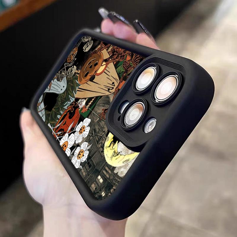 Halloween White Ghost Among Flowers Pattern Phone Case For Xiaomi 14T Pro 13 12 11 Lite 5G 14 13 13T 12T Shockproof Bumper Cover