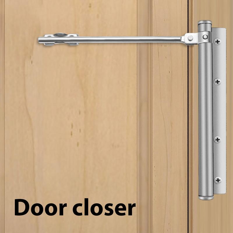 18.5cm Stainless Steel Automatic Door Closer Adjustable Heavy Duty Commercial Door Closer Self-Closing Door Closers for Home