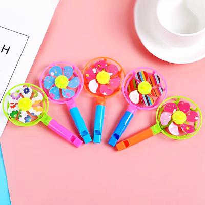 6/12/24Pcs Plastic Color Whistle Pinwheel Game Kids Birthday Party Gifts Back To School Gifts Pinata Filler Giveaway Toys