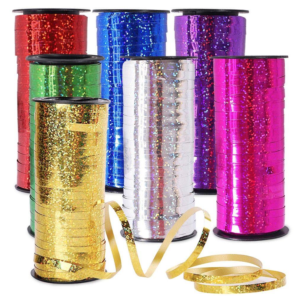 DIY Metallic Ribbon Wrapping Crafts Bows Gift Packaging  Florist Crafts