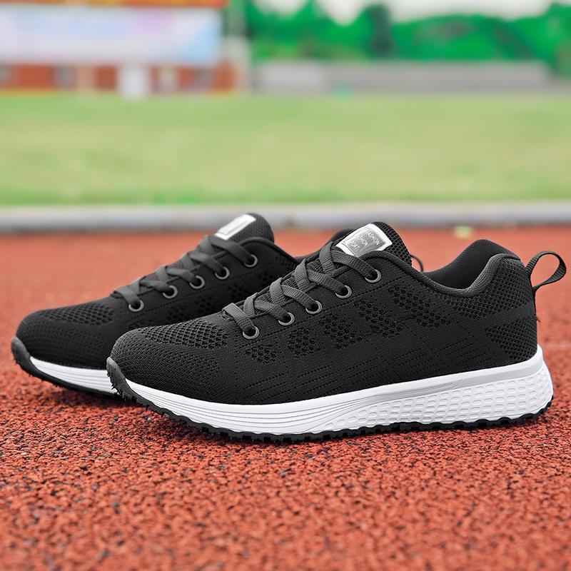 Womens Casual Running Shoes Breathable Knit Sneakers for Ladies Lightweight Sports Shoes Size 35-42